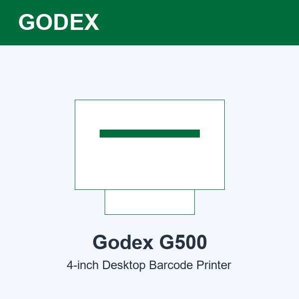 Godex G500 Desktop Barcode Printer (USB)