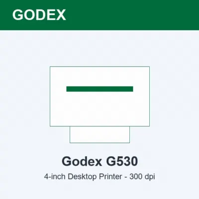 Godex G530 Desktop Barcode Printer (300 dpi, USB)